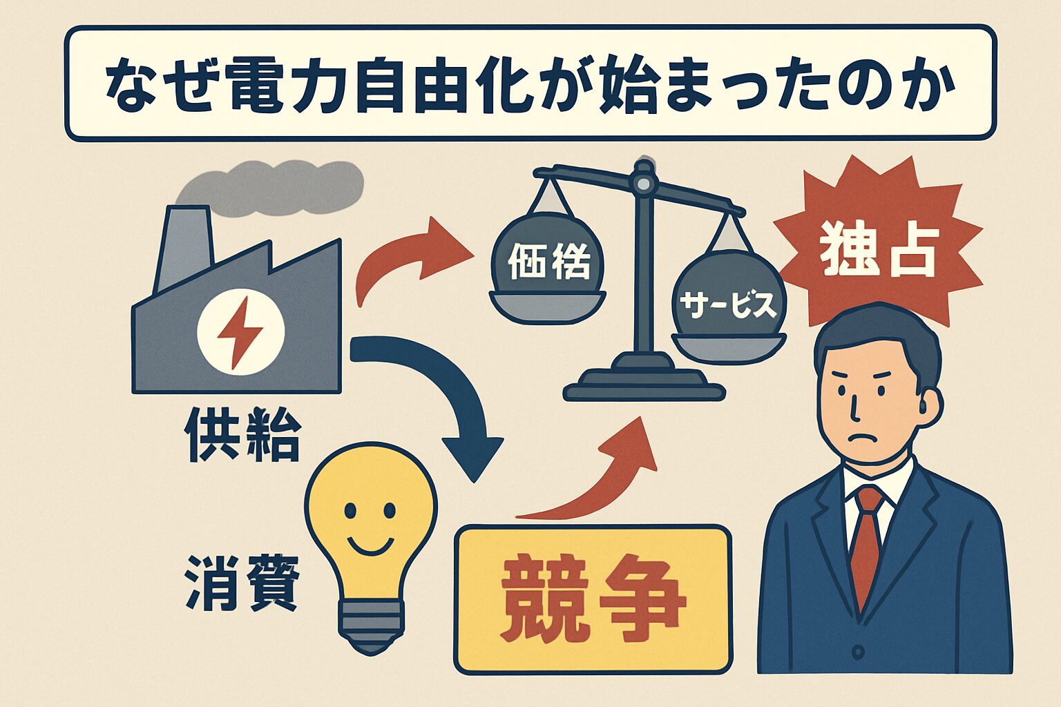 なぜ電力自由化が始まったのか?背景と目的を紐解く